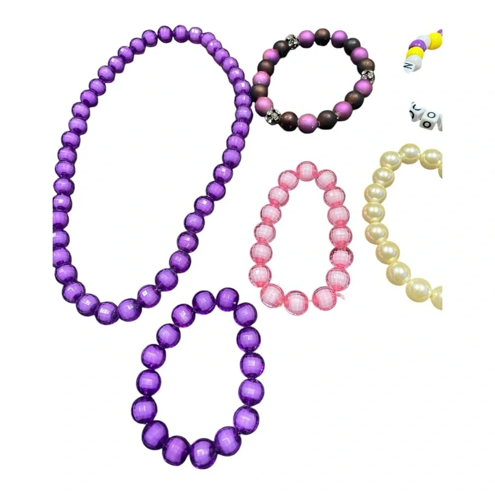 Colorful Kids Beaded Bracelet Set